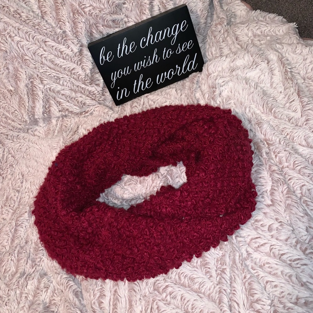 Burgundy Infinity Scarf